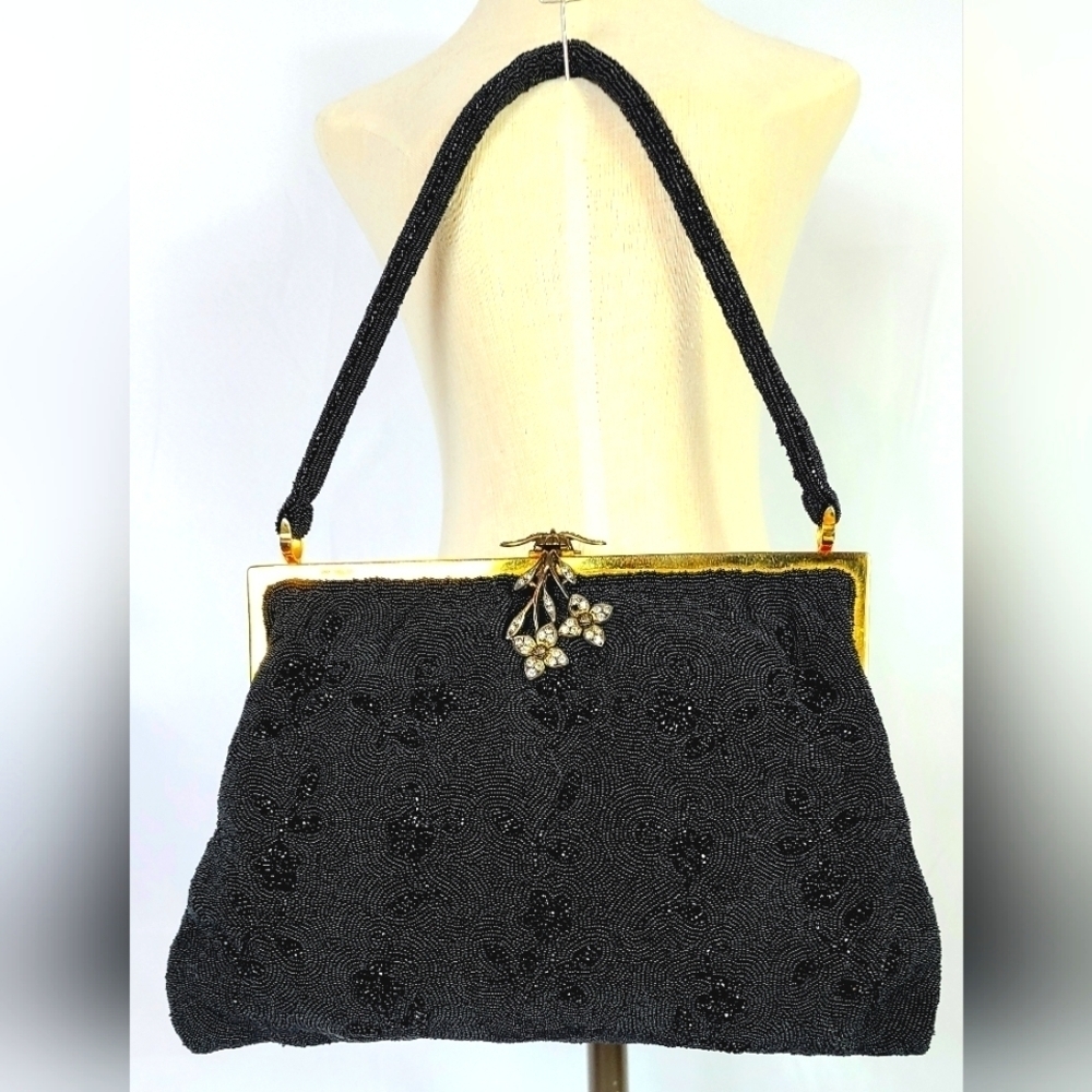 Vintage Lovers Dream Hand Beaded Evening Bag